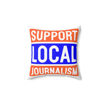 Load image into Gallery viewer, Ink Link Support Local Journalism Faux Suede Pillow