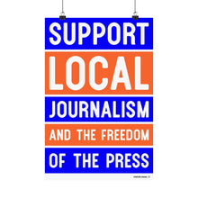 Load image into Gallery viewer, Ink Link Support Local Journalism Matte Vertical Poster