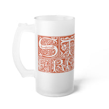 Load image into Gallery viewer, Stay Frosty Ink Link Frosted Glass Beer Mug
