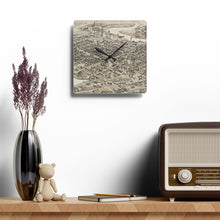 Load image into Gallery viewer, Ink Link Nashua 1883 Map Square Acrylic Wall Clock
